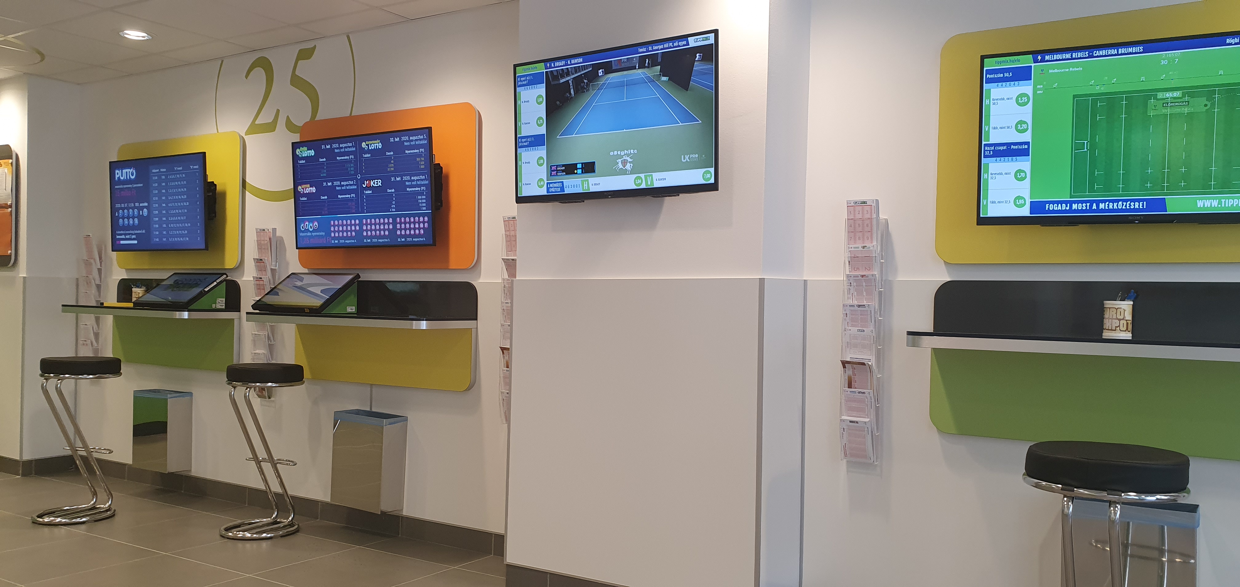 Szerencsejáték Zrt. - Lottózók teljeskörű bútorozási munkái